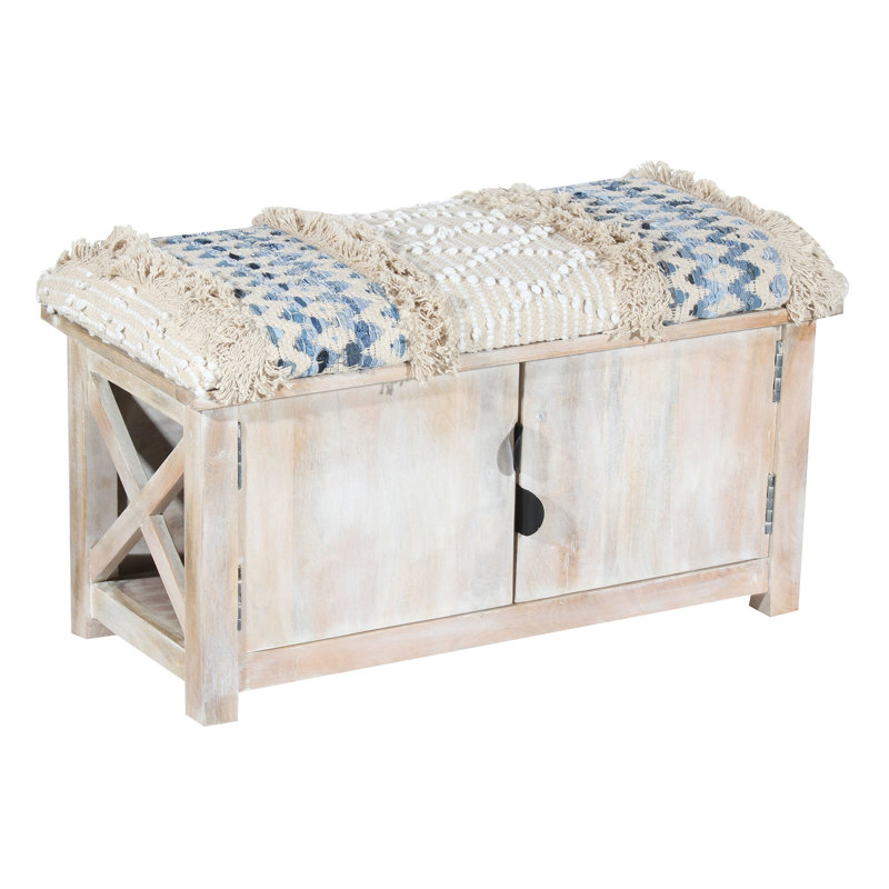 Banc de rangement rembourré Brazel