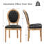 Chaises d'appoint de salle à manger rembourrées, noir-1424691348