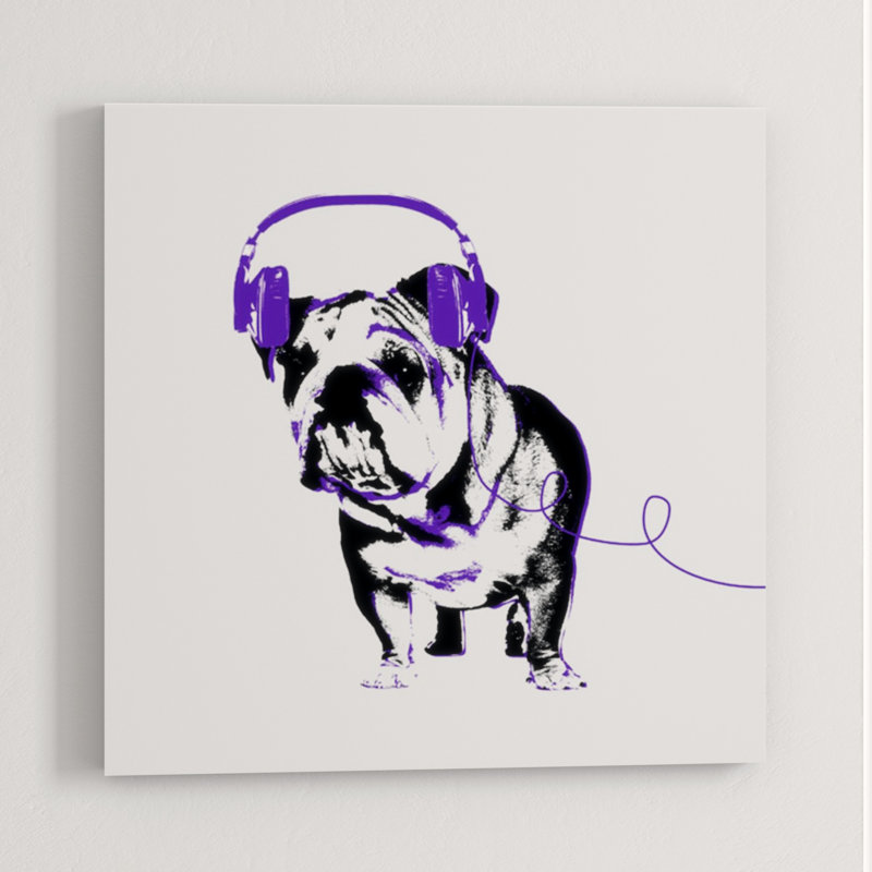 Music Lover II Print by Sofia Fox, 30" H x 30" W x 1.5" D, Glass Coat