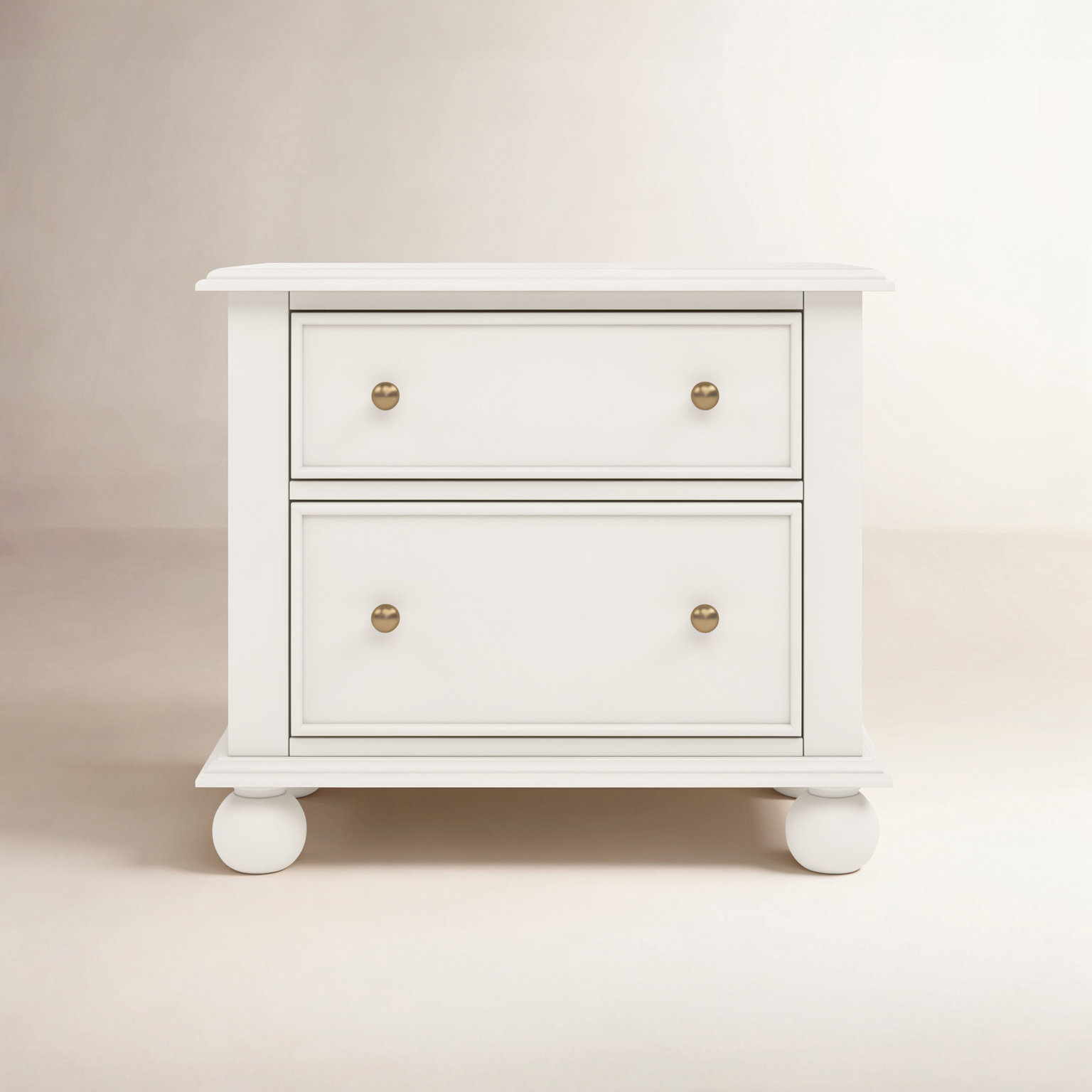 Selby Mahogany Nightstand, Milkstone