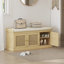 Banc de rangement pour chaussures avec coussin et tablettes réglables