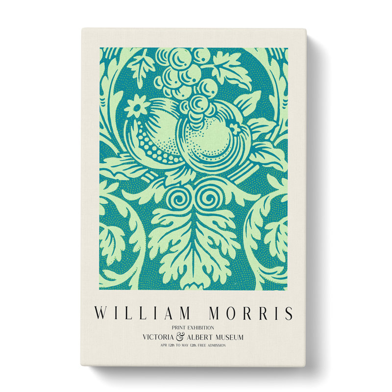 Queen Anne Print by William Morris - Wrapped Canvas, 50cm H x 35cm W x 3cm D