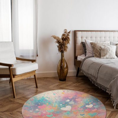 Tapis tressé Splatter of Affection