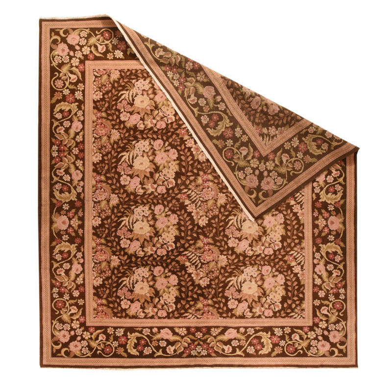 One-of-a-Kind 11'3'' X 12'4'' Wool Area Rug in Brown