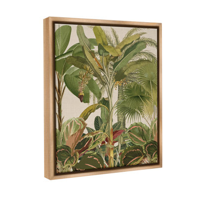 " Tropical Jungle Vegetation Floater Frame " by Amber Sterling