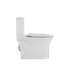 Toilette monobloc allongée au sol en céramique antimicrobienne 1,1 / 1,6 GPF à hauteur de confort de 29,5 po, fermeture douce du siège, résistante aux taches, aux égratignures et aux fuites