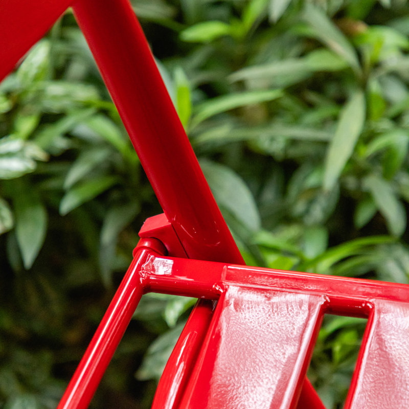 Chaise d'appoint pliante pour l'extérieur Simina, Rouge