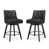 Black/Faux Leather