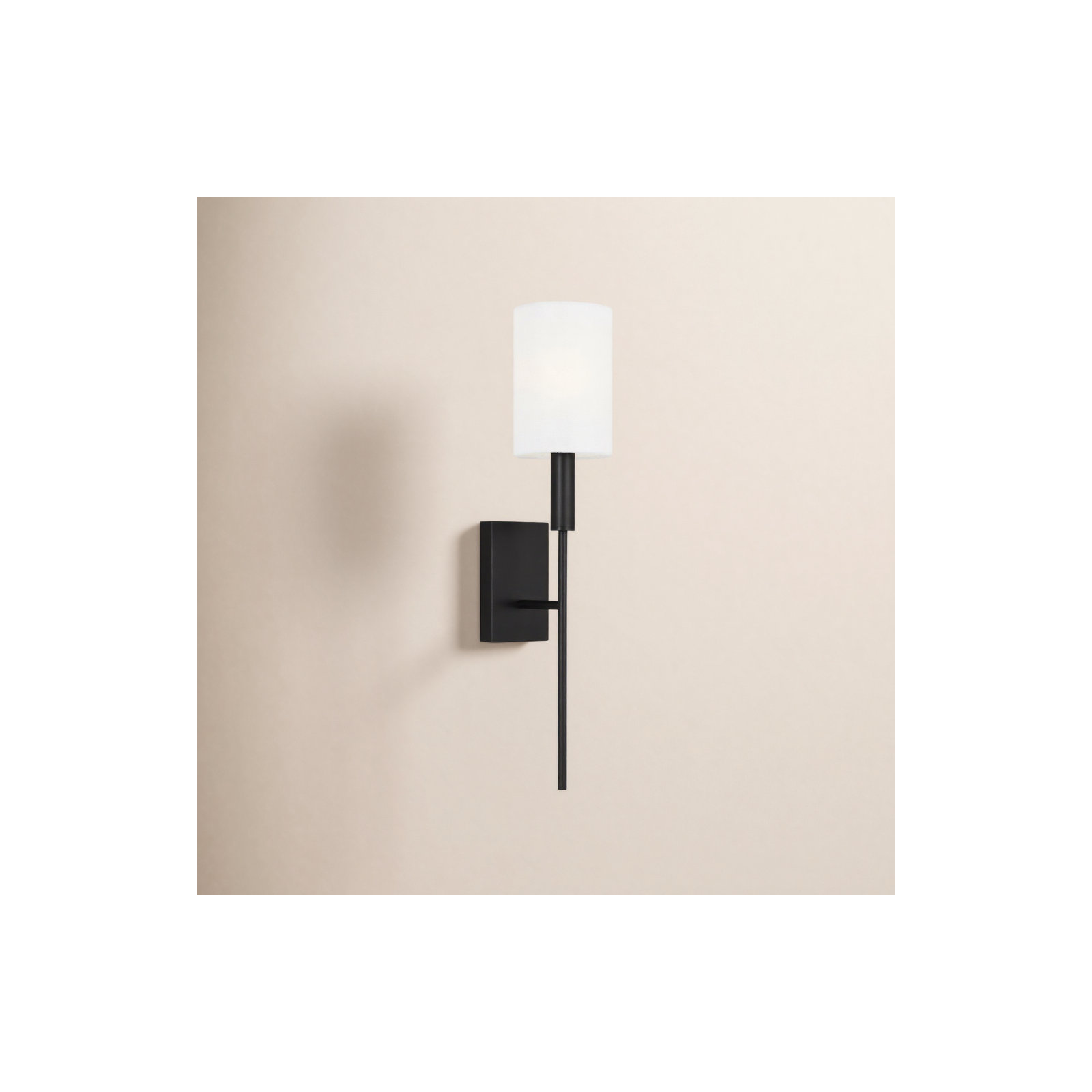 Tedder Single Light Steel Dimmable Wallchiere, Aged Iron