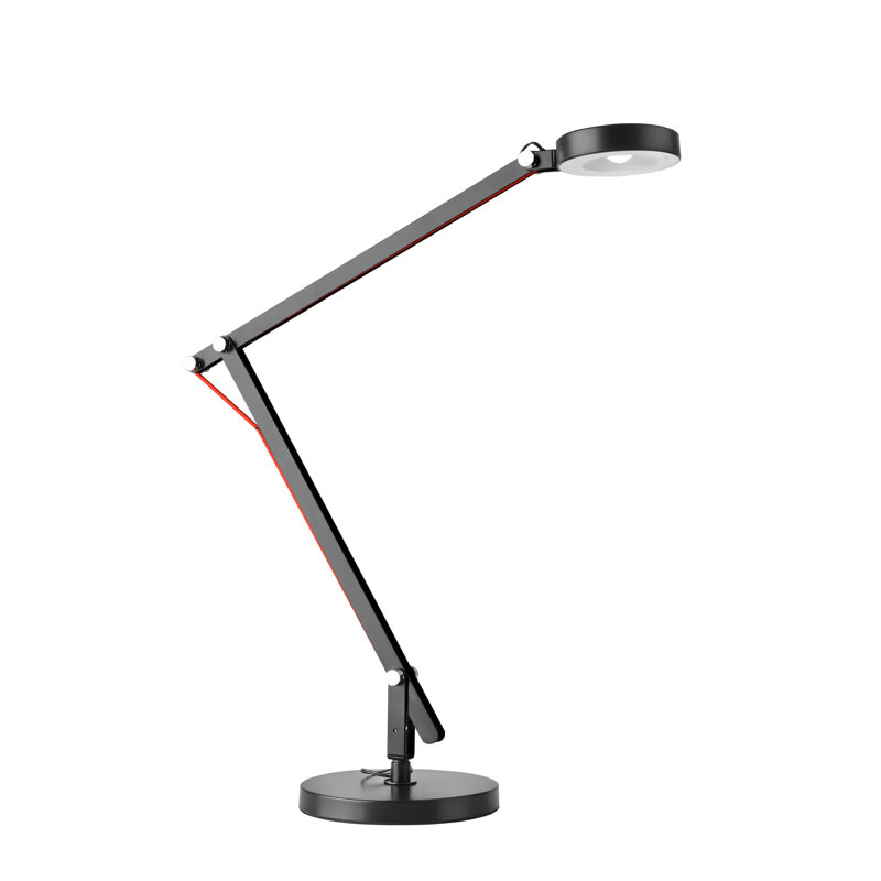 Luiz Adjustable Metal Desk Lamp, Black
