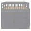 Lit superposé double avec 4 tiroirs et 3 tablettes - gris-2045534231