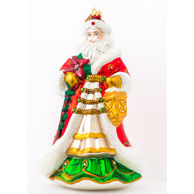 9.75'' Handmade Glass People Hanging Figurine Ornament