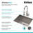 Pax™ 24" L x 19" W Undermount Kitchen Sink with Faucet-32408639