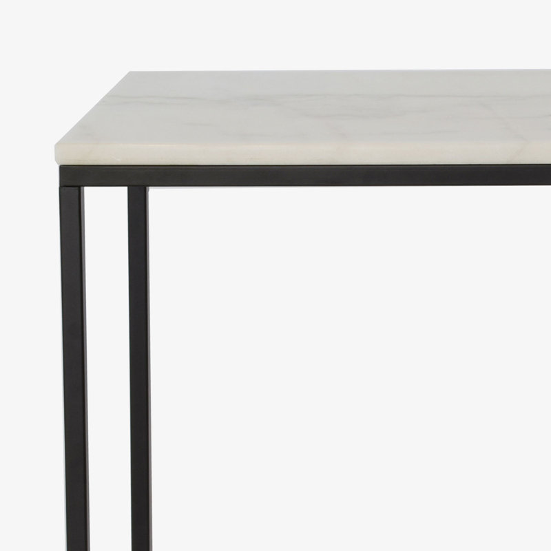 100cm Console Table, White, Black