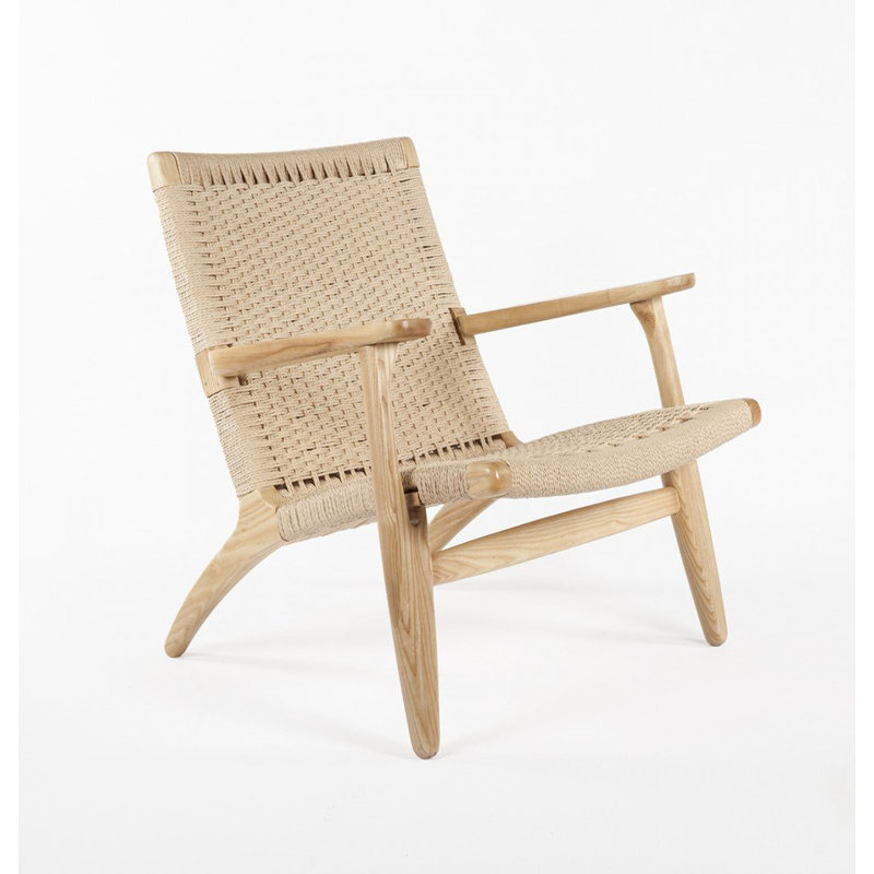 Monsour Upholstered Armchair, Natural, Natural