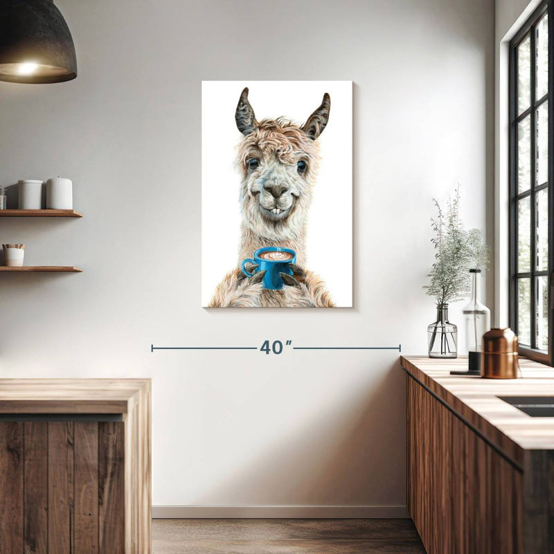 Brampt Llama Latte, 36" H x 24" W