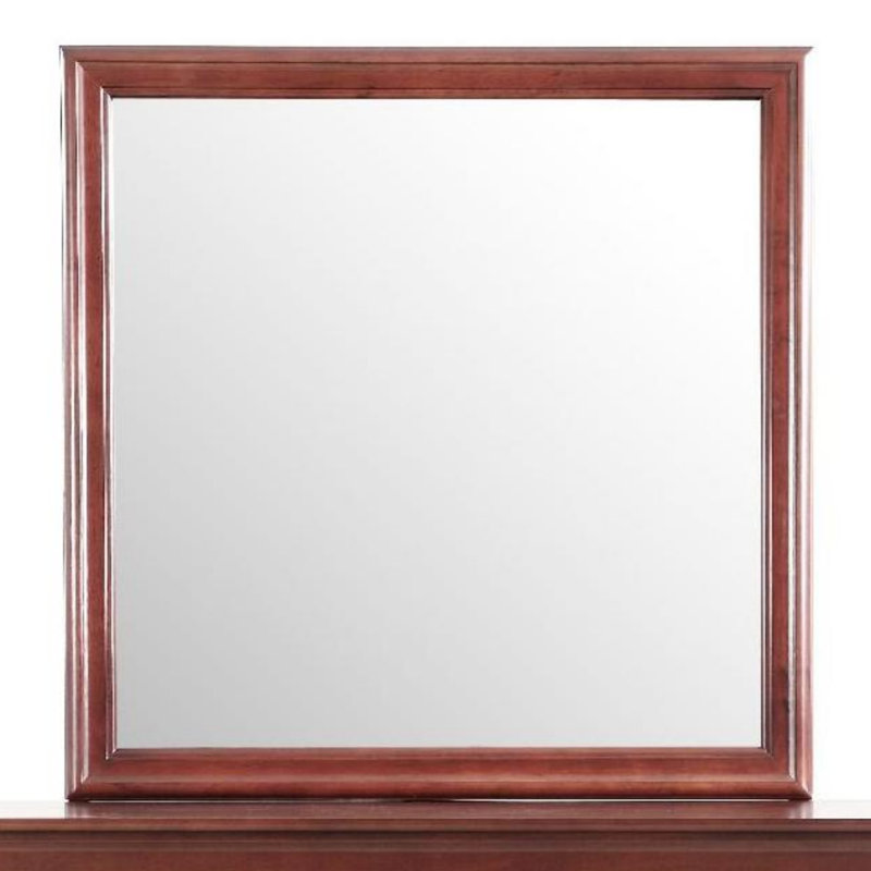 Miroir Louis Phillipe G3100-M, cerise, 38.03" x 38.03", Cherry, Square