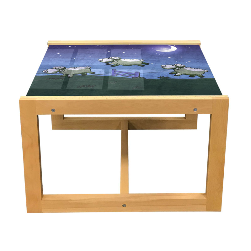 Inice Trestle Coffee Table, 40cm H x 46.5cm W x 62cm D