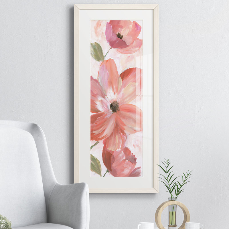 Peinture sur papier encadrée, Blanc