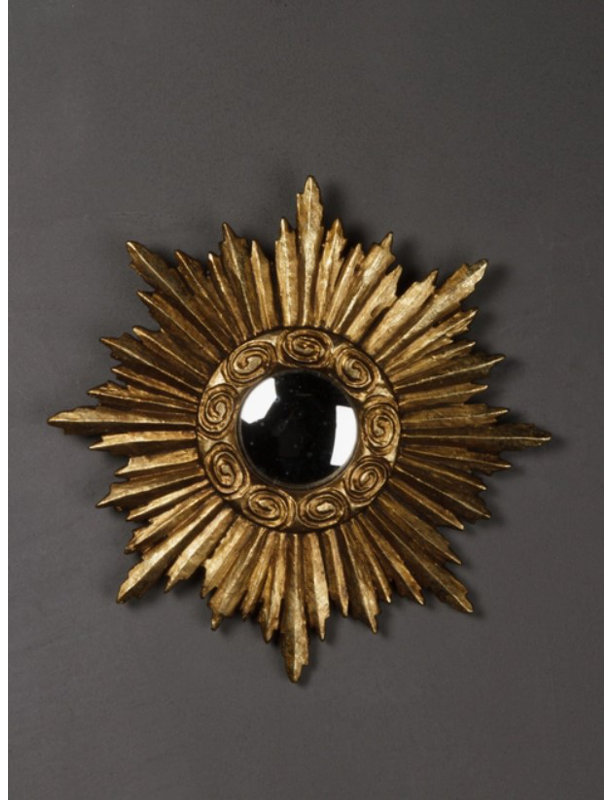 Petit miroir mural rond Reyniel Sunburst