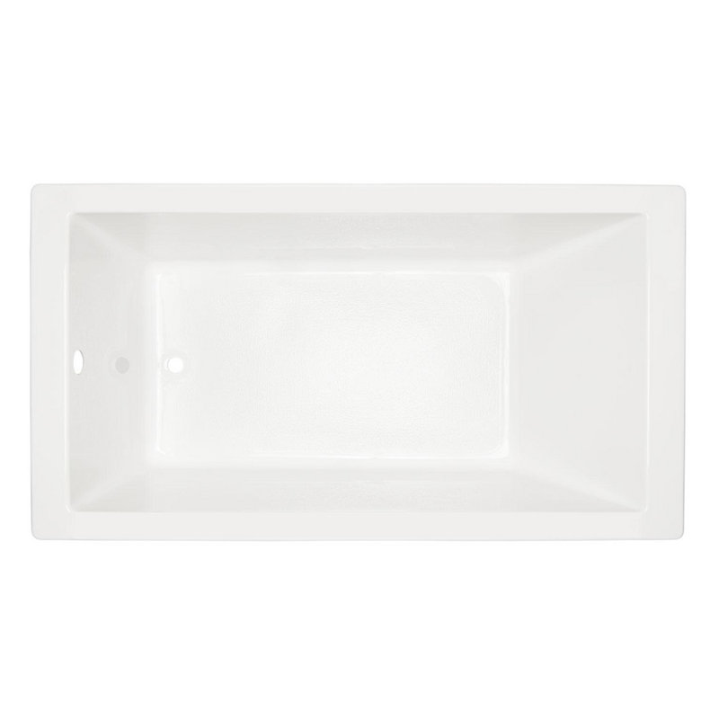 Signature Hardware Sitka 72'' x 36'' Soaking Acrylic Bathtub, White