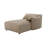 Veata Light Brown Suede Sectional Sofa