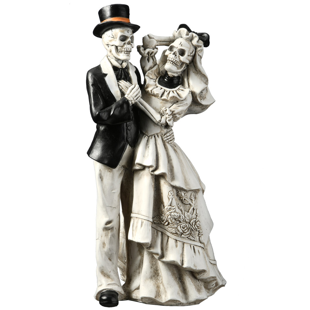 11" Skeleton Couple Halloween Decoration The Holiday Aisle®
