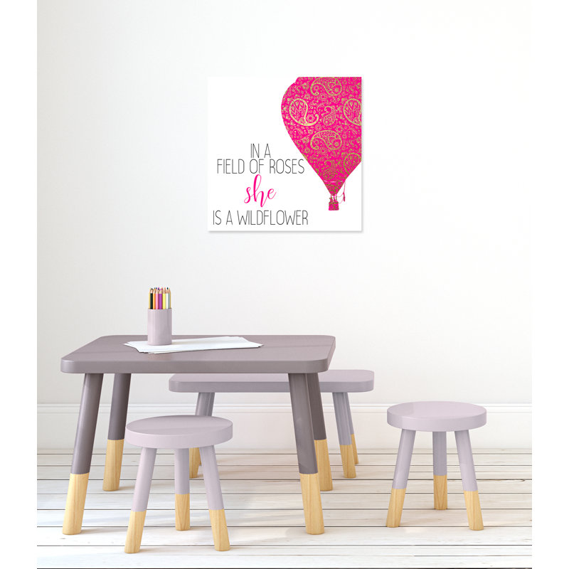 Il s’agit d’un wildflower, H 24 po x l 24 po x P 1,5 po, Toile