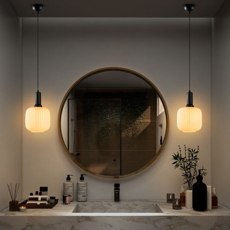 Elegant Black Metal Chandelier, 7.9 x 7.9 x 46.5 inches | 1 x E27 Socket, Max 40W, Bulb Not Included | Modern Design with Glass Cap, Perfect for Dining Rooms & Living Areas | IP20 Rated, Stylish & Functional Lighting Solution