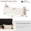 Banc de rangement en chenille à bras incurvés en forme de U-784383401
