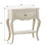Table de chevet et tablette Pearl White