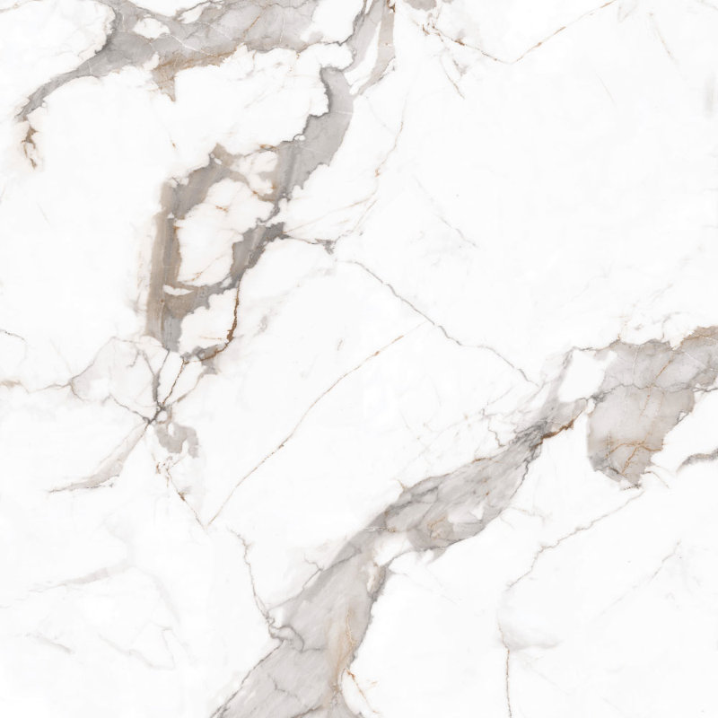 Porcelain Marble Look Wall & Floor Matte White Tile Calacatta Carrara 32" x 64" 