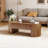 Lift-top Coffee Table With Hidden Storage, Oval Coffee Table With Lift-up Tabletop, Mid-century Modern Style Coffee Table-599682502