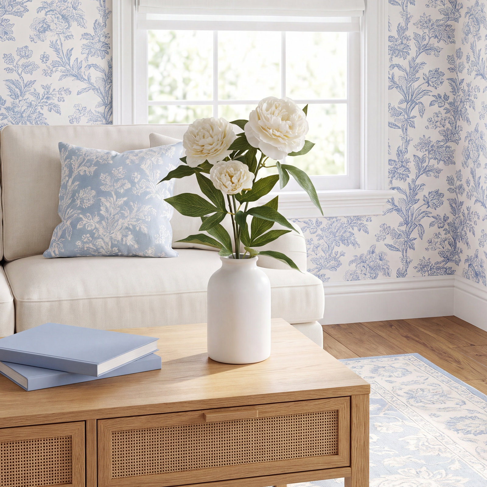 Rose Floral Stems, Cream