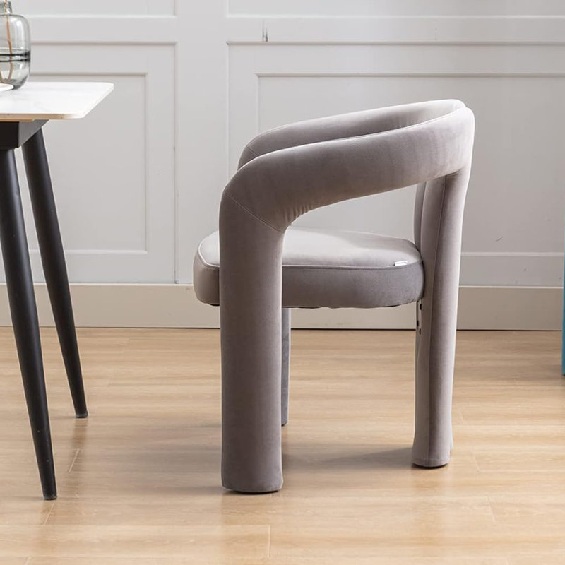 Accent Barrel Chair Set Of 2, Gray