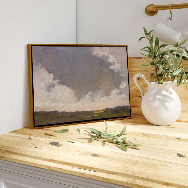 «Sky's Affection», reproduction sur toile, Cadre flottant or poli, H 10 po x l 14 po x P 1,75 po
