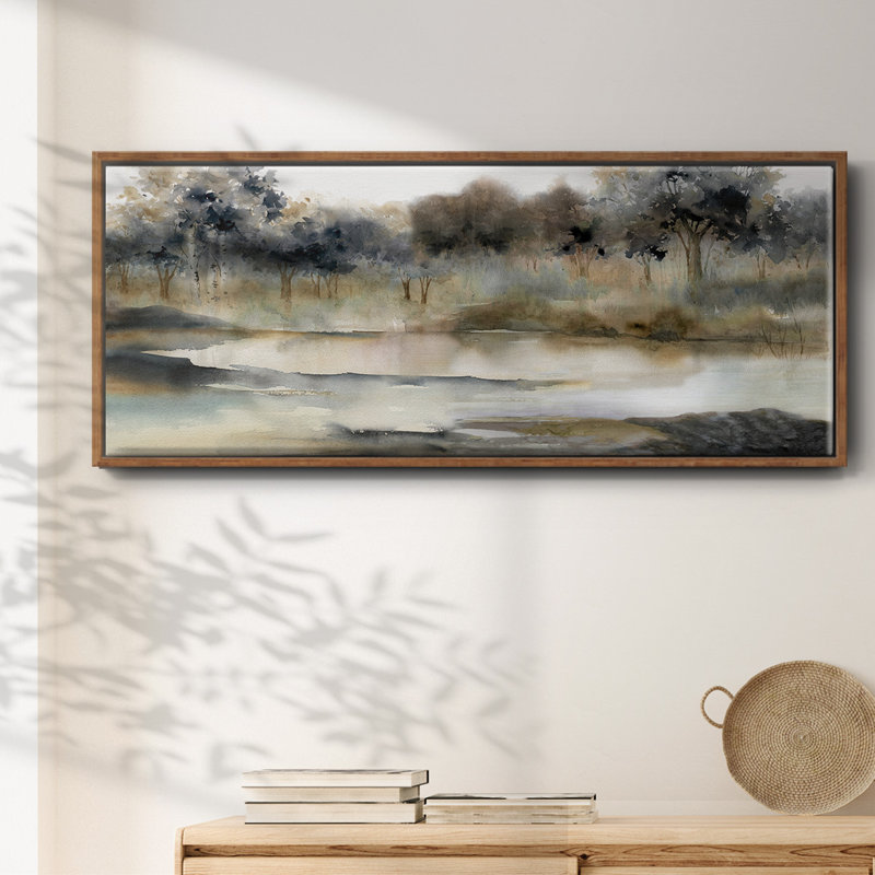 Serene River - toile encadrée, H 8 po x l 20 po