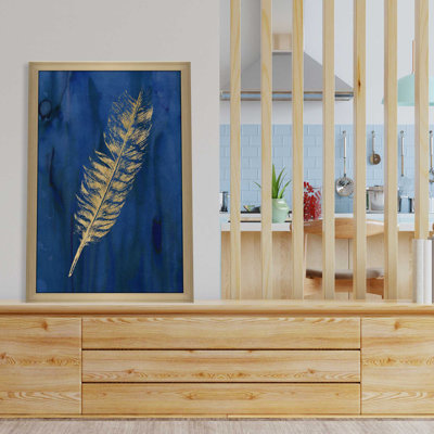 Plume d'or I - peinture