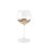 Metallic Orb Glass Wine Glass