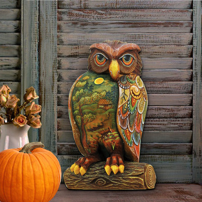 24'' Handmade Wood Hanging Figurine Ornament