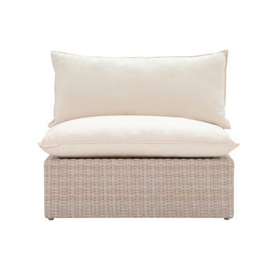 Chaise de patio avec coussins Davida