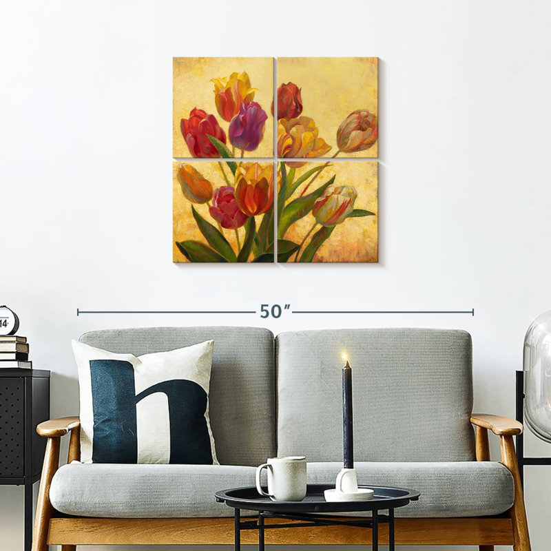 Bouquet de tulipes romantiques Harnek, H 26 po x l 26 po