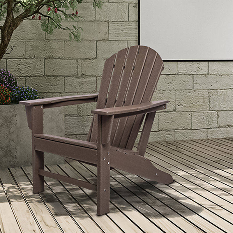 Sodus Outdoor Adirondack Chair, Brown