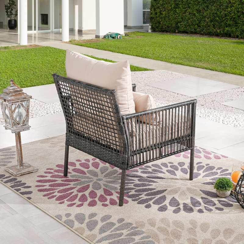 Addiego Outdoor Lounge Chair with Cushions