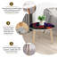 Ensemble de 2 tables basses gigognes Triangle