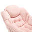 Chaise d'appoint moderne, douce et confortable avec repose-pieds, accoudoirs et poche latérale pour petits espaces-342832438