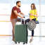 Ensembles de bagages 3 pièces, valises rigides durables en ABS rigide avec roues pivotantes doubles 20/24/28 pouces (vert)