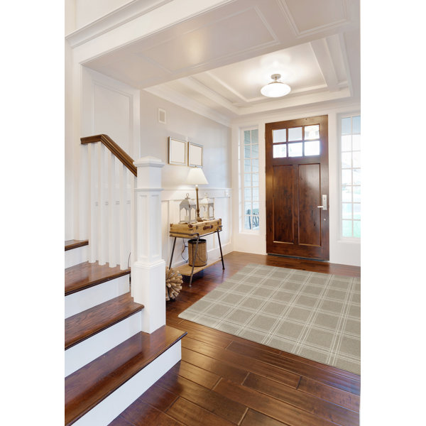 Milliken Imagine Pane Plaid Lambswool Area Rug | Wayfair