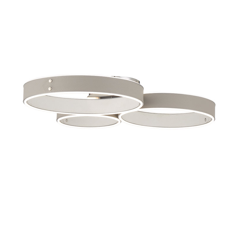 Plafonnier encastré 1 lumière , Gris / Blanc