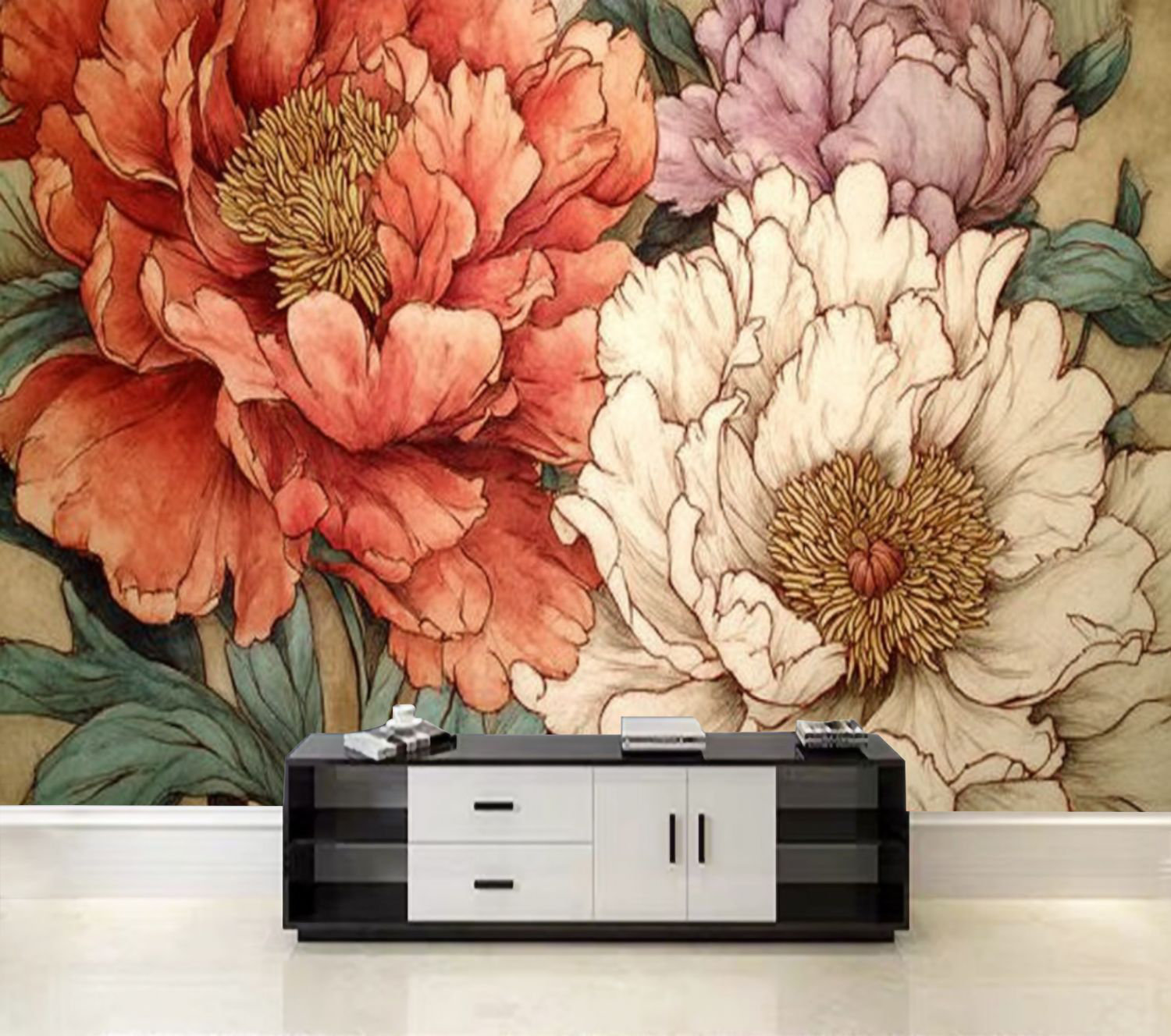 Peony Wallpaper Peel And Stick